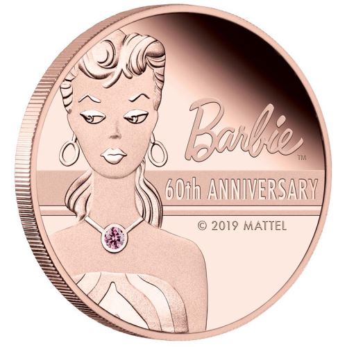 Файл:2019 Barbie 60th Anniversary 2oz Rose Gold Proof Coin.jpg