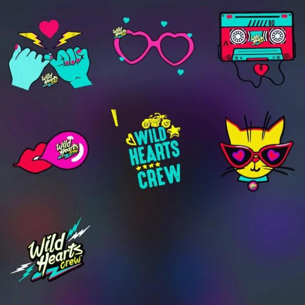 Файл:Wild Hearts Crew insta stickers.jpg
