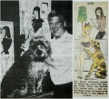 Reinhard Beuthien и его собака Арко, персонаж которой также появился в комиксе