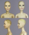 Сравнение головы Queen Hippolyta Barbie и Action Figure